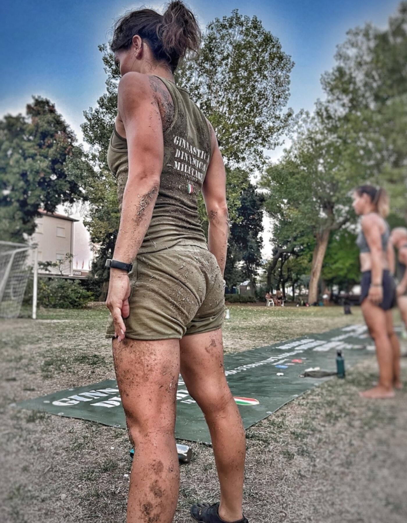 Lezione di prova di ginnastica militare italiana